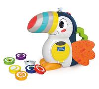 Clementoni Baby Giuliano el Tucano Frutas Centro de Actividades Juego Educativo 1 Año, Primera Infancia, Pico como Lámpara Luminosa, Electrónico Parlante Italiano, Aprender Colores y Palabras, 17956