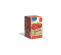 Clementoni Baby Happy Apple & Friends, Juego Montessori para Encajar, Actividad educativa para niños a Partir de 18 Meses, estimula Las Manualidades Finas y lógicas, con 8 Personajes, Fabricado en