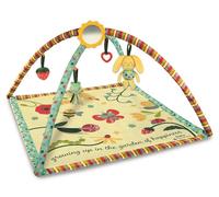 Clementoni Baby Happy Garden Activity Gym, Manta de Actividades Infantil con Arcos de Juego, Gimnasio de Suelo Sensorial para Bebés con Sonajeros y Espejo, Regalo Desde 0 Meses - 17972