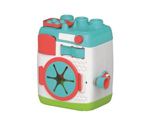 Clementoni Baby - Lavadora Sensorial Interactiva - Elementos Seguros y Lavables, Desarrollo Manual y Cognitivo, 12+ Meses, 25x20 cm, 17582