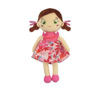 Clementoni Baby Pink Lily, Muñeca de Trapo Blandita para Bebés, Muñeco de Peluche de Tela para el Desarrollo Emocional y Afectivo, Lavable, Regalo Desde los 0 Meses - 17603
