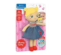 Clementoni Baby - Plush Soft Doll Cherry Terry, muñeca Suave para bebés de 0 + Meses, Textura Diferente y Experiencia sensorial, estimula afecto y Cuidado, 17601