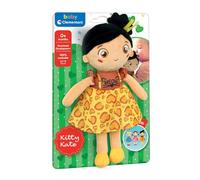 Clementoni Baby - Plush Soft Doll Yellow Meow - Muñeca Suave para bebés de 0 + Meses, Textura Diferente y Experiencia sensorial, estimula el afecto y el Cuidado, 17602