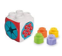 Clementoni Baby - Soft Clemmy Cubo Sensorial Blandito, 5 Caras Texturas Sensoriales Juego Bloques Blanditos Y Encajes Desarrollo Multisensorial Habilidad Manual Niños, Juguete Bebè 6-36 Meses, 17902