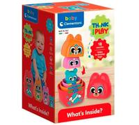 Clementoni Baby Think and Play Matrioska - Juego apilable para niños a Partir de 18 Meses, 4 Personajes Animales encastrables, Desarrollo lógica y Manual, Fabricado en Italia 17606