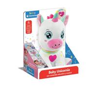 Clementoni - Baby Unicornio Interactivo - Peluche Interactivo para Bebés - Educativo, Multisensorial y Musical - A Partir de 6 Meses - Manufacturado en Italia - 55556