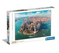 Clementoni- Bajo Collection Lower Manhattan, New York City-Puzzle De 2000 Piezas