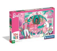 Clementoni - Barbie in The Nutcracker Supercolor Puzzle - Rompecabezas Infantil de 104 Piezas con Ilustración de Barbie en el Cascanueces y Unicornio Mágico, Desde 6 Años - 27578