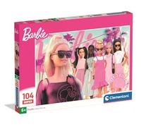 Clementoni - Barbie Super Color - Puzzle Infantil de 104 Piezas, Edad 6+, Edición Limitada con Estilo Moderno, 48,5 x 33,5 cm, 25006