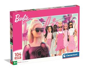 Clementoni - Barbie Super Color - Puzzle Infantil de 104 Piezas, Edad 6+, Edición Limitada con Estilo Moderno, 48,5 x 33,5 cm, 25006