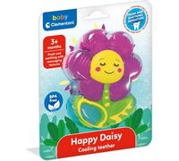 Clementoni Bebé Happy Daisy Cooling Teeter, dientes refrigerados para recién nacidos a partir de 3 meses, diferentes texturas y colores, experiencia multisensorial, alivio de encías y