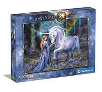 Clementoni Bluebell Wood 1500pzs Does Not Apply 1500 Piezas, Bosque Azul, Anne Stokes, Puzzle Adulto Vertical Fantasy Dragones, (31821), Multicolor, M