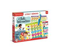 Clementoni Boli Interactivo Letras y Números, Juego Educativo con boli electrónico a Partir de 4 años, Juguete en español (55319)
