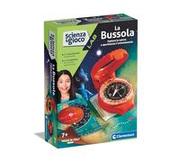 Clementoni - Brújula Infantil - Ciencia y Juego Lab - Brújula y orientación - Experimentos científicos para niños 7 años, versión en Italiano, Made in Italy, 19376