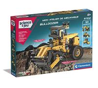 Clementoni - Bulldozer a construire - 9 maquettes véhicules - 200 composants - Dés 8 ans - Fabriqué en Italie