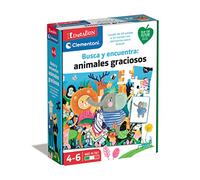 Clementoni- Busca y Encuentra Animales Graciosos, Puzzle Juego Educativo Animales, Juguete en Español a Partir de 4 años (55453)