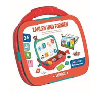 Clementoni Caja de Aprendizaje magnética - Números y Formas - Juego Educativo para niños a Partir de 4 años con imanes, Cuaderno y Pizarra - Descubre lo Que está en casa 59452