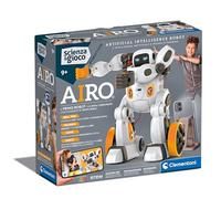 Clementoni Ciencia y Juego de Robotics - Airo, Robot de ensamblar, para niños de 9 años, con aplicación dedicada y tecnología AI, imitación Movimientos con Inteligencia Artificial, 6 Motores, Idioma