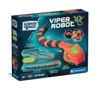 Clementoni Ciencia y Juego de Robotics - Viper Strike, Robot Serpiente para Construir niños a Partir de 8 años, Habilidades lógicas y tecnológicas, Movimiento sinuoso y Ojos LED, Stem y robótica