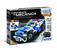 Clementoni - Ciencia y Juego Laboratorio de Mecánica - Coche de Policía Teledirigido, Multicolor, Único (55333)