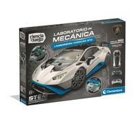 Clementoni - Ciencia y Juego Laboratorio de Mecánica Lamborghini Huracán STO - Kit de Construcción S.T.E.M. de Coche Deportivo de Carreras con Más de 320 Componentes, Niños +8 Años - 55691