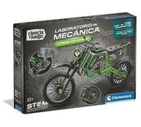 Clementoni - Ciencia y Juego, Laboratorio de Mecánica: Xtreme Motocross, Kit de Construcción Stem, Más de 170 Componentes, Edad 8+, Fabricado en Italia, 55665