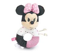 Clementoni Clementoni-17338-Sonajero Disney Baby Minnie Maraca-Sonajeros de Anillo Suave-Juguete pequeños-Adecuado para niños de 0 Meses en adelante-Lavable a máquina, Multicolor, Medium (17338)