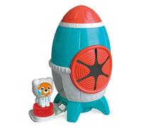 Clementoni - Clemmy Cohete Sensorial - Cubo sensorial con Forma de Cohete, con Partes Blandas para desarrollar la Habilidad Manual. Incluye 5 Bloques blanditos, 100% Lavables, Juguete 6 Meses (17806)