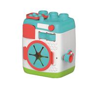 Clementoni Clemmy Juguete de Actividad Sensorial Lavadora con Bloques Suave para Bebés a partir de 12 Meses