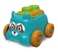 Clementoni - Construcciones para niños Sensory Puppy Raccoon, Juego de Ladrillos Suaves Clemmy Primera Infancia, Bloques para niños 6 Meses, Juego sensorial Lavable, Made in Italy, 17488
