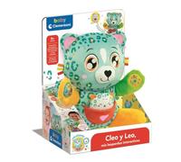 Clementoni - Cleo y Leo Leopardos Interactivos, Peluche Interactivo para Bebés, Educativo, Multisensorial y Musical, A Partir de 6 Meses, Fabricado en Italia, 55555