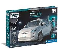 Clementoni - Coche eléctrico Fiat 500: juego de construcción para niños, mecánica, kit de ciencia, juguete STEM con batería recargable (más de 8 años)