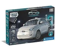 Clementoni - Coche Fiat 500 - Eléctrico con Motor - Juego de Construcciones - Kit de Construcción Mecánica - 210 Componentes - A Partir de 8 Años, 55505