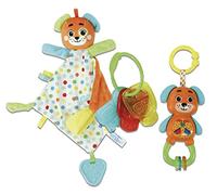Clementoni - Baby Gift Set-Puppy-Sonaglino, llaves y portada Dou, regalo para nacimiento, juego recién nacido 0 meses-Made in Italy, color multilingüe, 17804