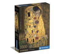 Clementoni - Colecci n Museo Klimt, El beso - Puzzle de 1000 piezas, Entretenimiento para adultos - Made in Italy, 39790