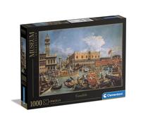 Clementoni-Coleccin del museo-canaletto Return de Bucentaur en el Molo on Ascension Day-1000 Piezas para adultos Pinturas de arte Pinturas famos