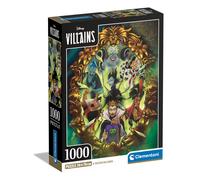 Clementoni - Coleccin Villanos De Disney Villanos-Puzzle De 1000 Piezas Diversin Vertical Para Adultos Made in Italy Multicolor 39812