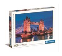 Clementoni: Colección de Alta Calidad, Tower Bridge al atardecer - rompecabezas de 1000 piezas.