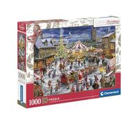 Clementoni Colección, The Christmas Fair - Puzzle 1000 Piezas, Puzzle Adulto, Fabricado en Italia - 81505