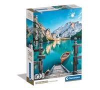 Clementoni Collection Braies Lake-Puzzle De 500 Piezas, Rompecabezas Adultos, Entretenimento, 35538, Multicolor