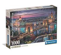 Clementoni Collection - Lights of The Danube, Puzzle 1000 Piezas para Adultos, Paisaje Nocturno de Budapest, Imágenes de Alta Definición, Materiales Sostenibles, 70 X 50 cm, 39779