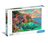 Clementoni Collection - Painted Manarola, Puzzle 2000 Piezas para Adultos, Paisaje artístico de Italia, imágenes de Alta definición, Materiales sostenibles, 97,5 x 66,8 cm, 32087
