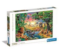 Clementoni Collection The African Gathering-Puzzle De 2000 Piezas, Rompecabezas Adultos, Entretenimento, 32081, Multicolor