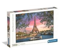 Clementoni Collection - Torre Eiffel, Puzzle 3000 Piezas para Adultos, Atardecer en París, imágenes de Alta definición, Materiales sostenibles, 118,4 x 84,5 cm, 33039