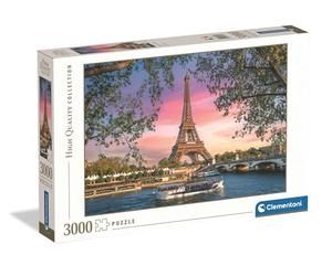 Clementoni Collection - Torre Eiffel, Puzzle 3000 Piezas para Adultos, Atardecer en París, imágenes de Alta definición, Materiales sostenibles, 118,4 x 84,5 cm, 33039