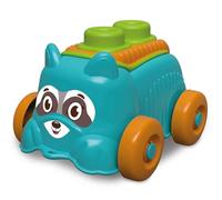 Clementoni - Construcciones para niños Sensory Puppy Raccoon, Juego de Ladrillos Suaves Clemmy Primera Infancia, Bloques para niños 6 Meses, Juego sensorial Lavable, Made in Italy, 17488