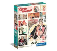Clementoni Maltés-1000, Rompecabezas De Cómics, Ilustraciones De Autor, Vertical, Diversión para Adultos, Made in Italy, Color 1000 Piezas-Corto maltés (39807)