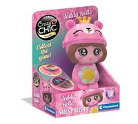 Clementoni - Crazy Chic Beauty Ribbon Ready, Estuche de Maquillaje Infantil en Forma de Lazo con Efecto Holográfico, Kit de Cosmética Segura con Sombras - 18262