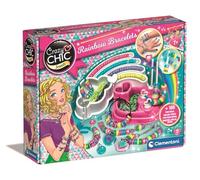 Clementoni Crazy Chic Brazaletes, Abalorios y Set para Hacer Pulseras Infantiles a Partir de 7 años (15180), Multicolor