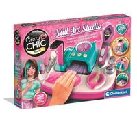 Clementoni Crazy Chic - Diseña Tus Uñas de Luxe New - Estudio de Nail Art Infantil con Diseño Moderno, Kit de Belleza, Manualidades y Creatividad para Niñas, Edad +6-18429